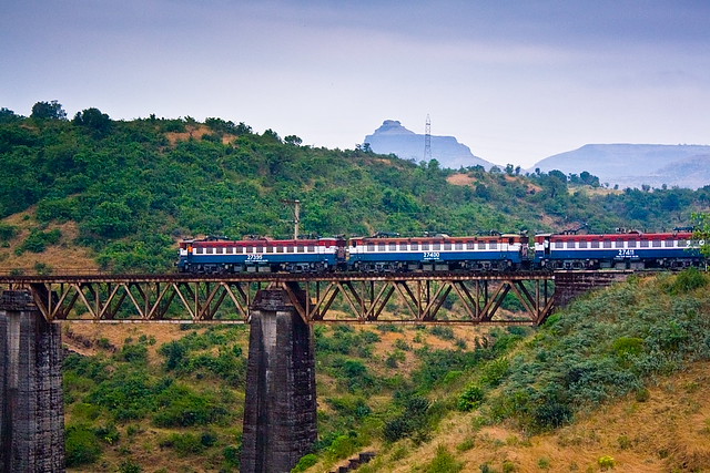 Viaduct at Igatpuri near Mumbai, India.