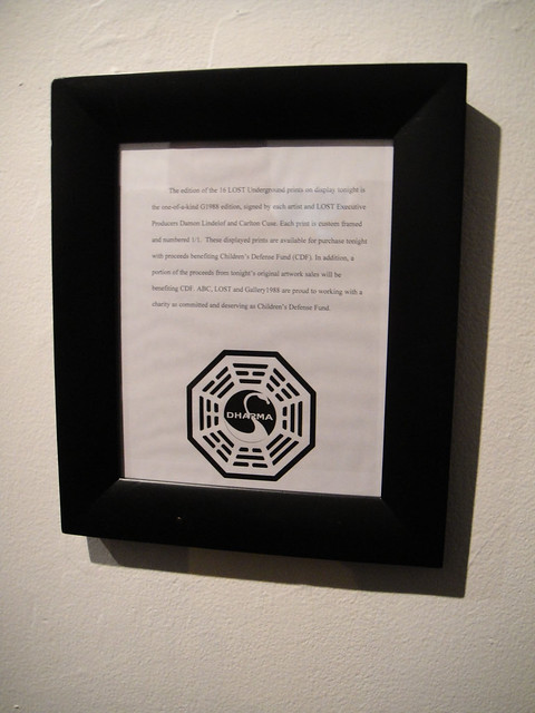 LOST Underground Art Project @ Gallery 1988 - information about the art on display