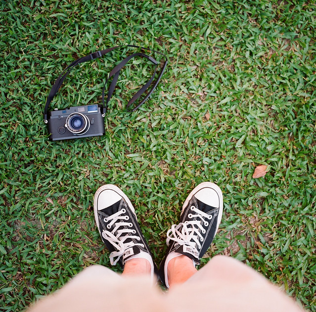 leica mp on the lawn