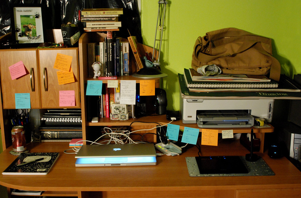 Desk: September 2009. Chaos.