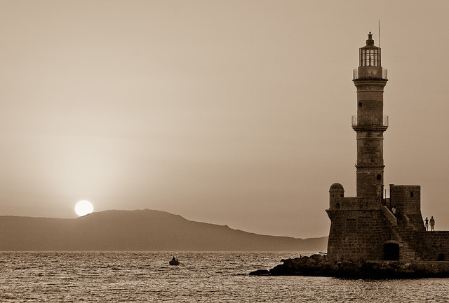 Phare sépia