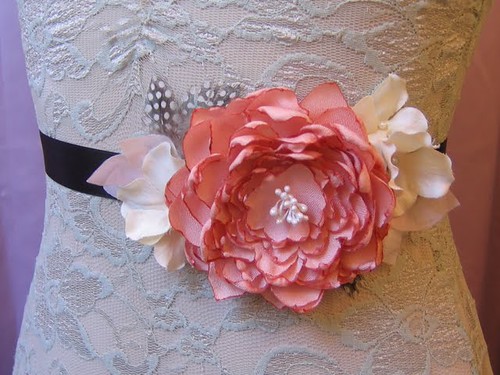 Versatile Headband, Sash, or Belt in Coral | by pishposhes