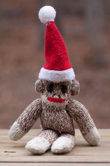 Happy Sock Monkey Christmas