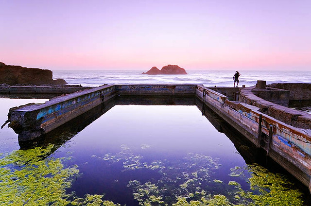 Sutro Baths 20 minutes after Sunset
