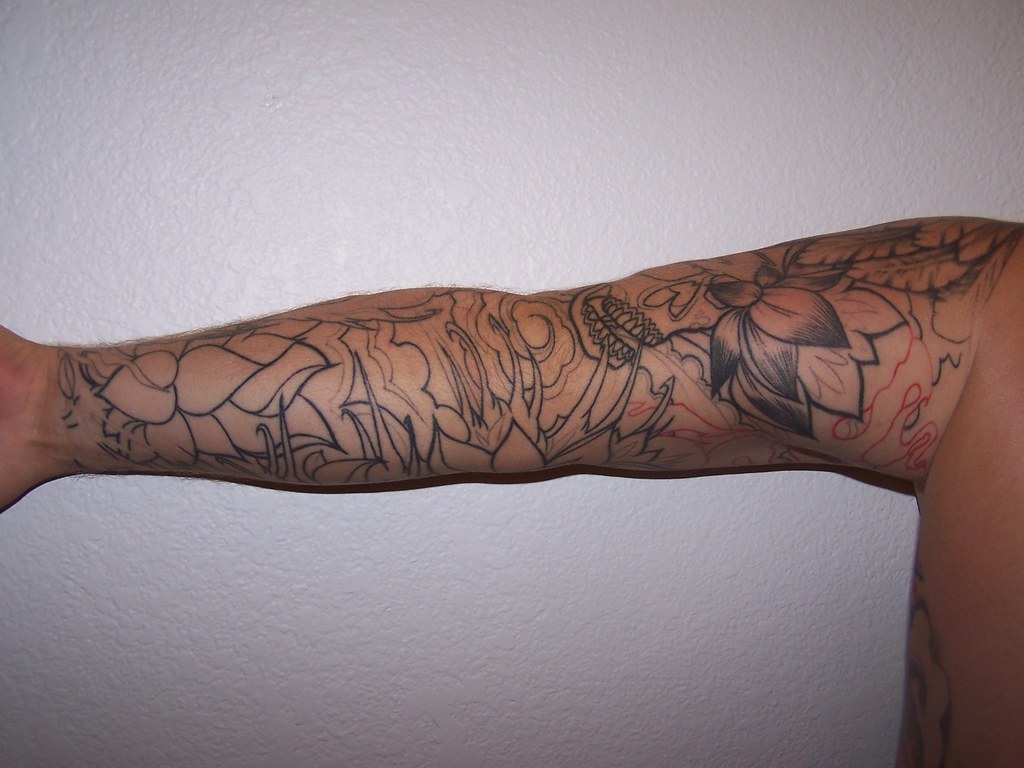 tattoo sleeve outline | chris | Flickr