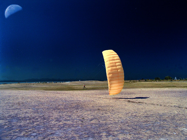 power kite at night