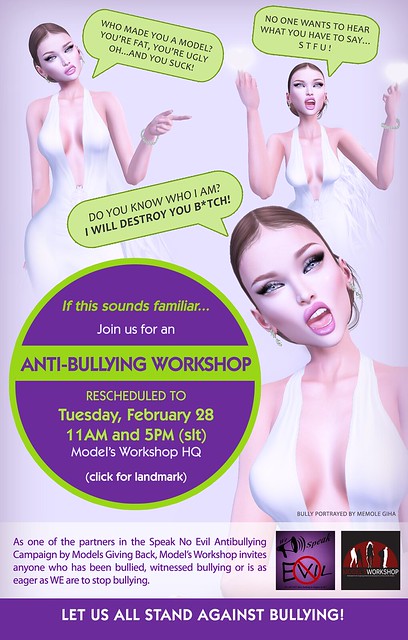 Anti-bullying Workshop RESCHEDULED to Feb 28