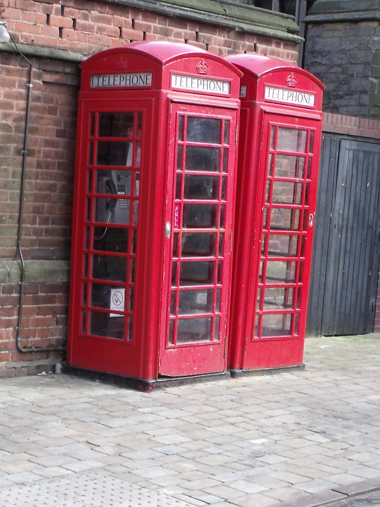 red phone boxes - Lichfield Market Square