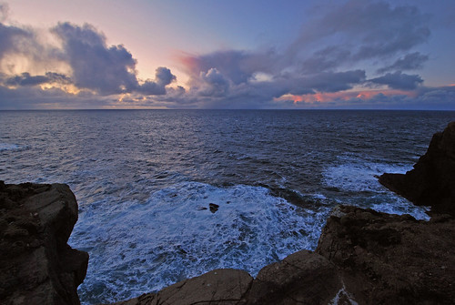 winter sunset sea landscape shetland wideanglelens eshaness