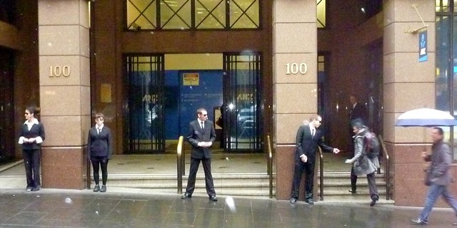 Greenpeace Secret Agents at the ANZ Institutional Bank, Melbourne