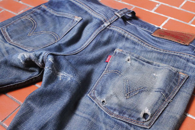 Levi's 522 | +/- 10 months of wearing 2 soaks 1 wash many ra… | Flickr