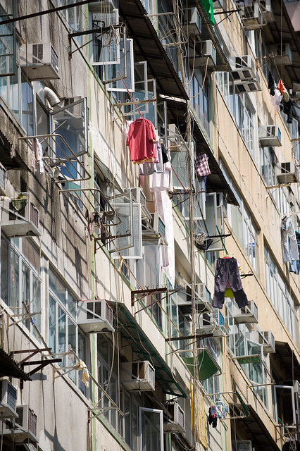 Windows, Washing and ACs in Mongkok