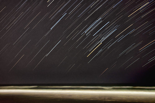 ocean longexposure beach stars star trails myrtle startrails northmyrtlebeach nikond90 nikon1685vr