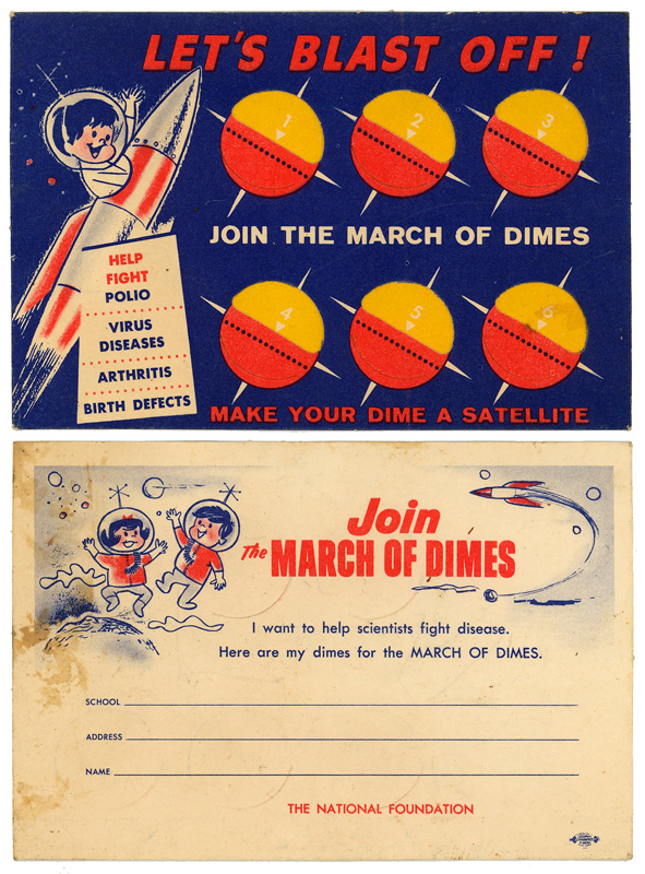 March of Dimes polio donation campaign
