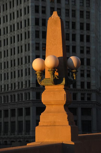 Lamp Along Chicago River