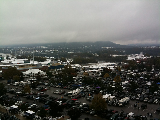 Hazy view from Beaver Stadium