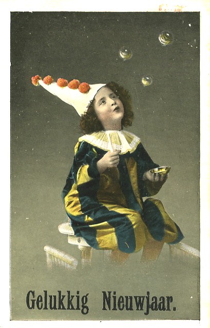 Vintage Postcard ~ Clown Girl | chicks57 | Flickr