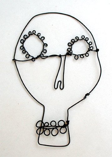 skull wire drawing 1