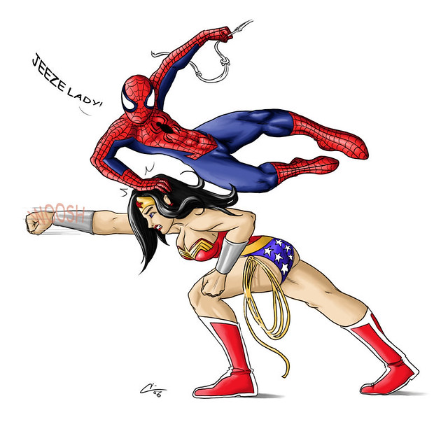 Spider-man vs Wonder Woman.