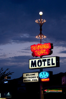 Treasure Trail Motel Sign - Kanab, Utah, USA