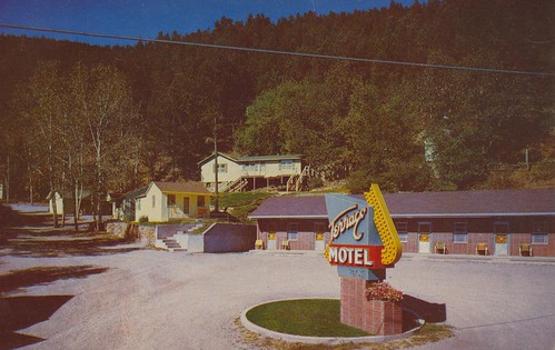 southdakota vintage terrace postcard motel deadwood