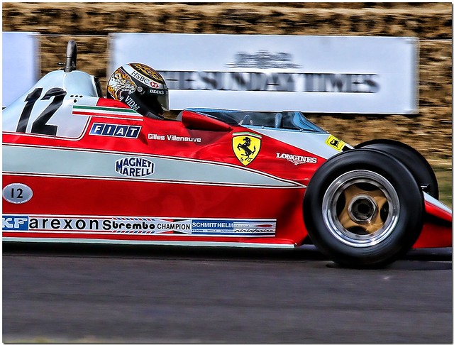 Eddie Irvine 1978 Ferrari 312T3 F1.  2009 Goodwood Festival of Speed