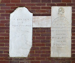 Original Sevier tombstones - Knox County Courthouse