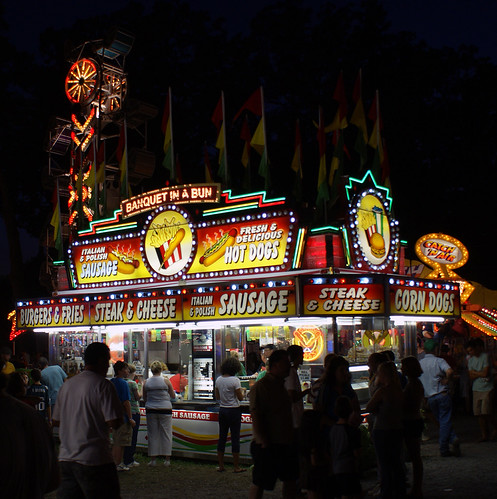 Midway refreshments by Stephen Little, DSC05394sunset clarkecountyfair midwayrefreshments jstephenlittlejr