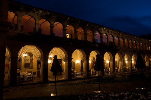 windows night hotel arch dusk arches monastery orientexpress hotelmonasterio