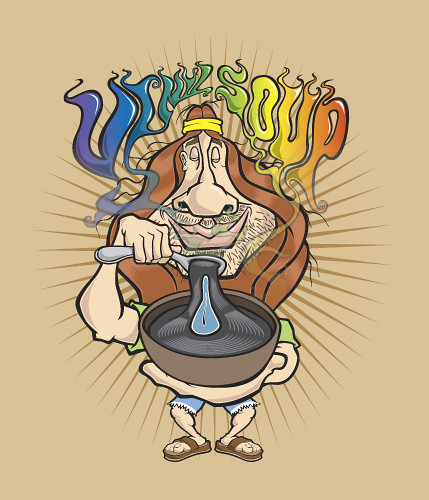 Hippie cartoon character t-shirt illustration | T-shirt desi… | Flickr