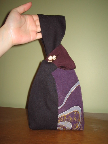 Dark Purple Kimono Remake Bag | by shira.C