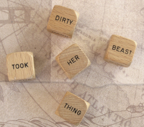 Vintage Wood Word Dice | by mudyfoot