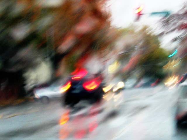 Purposely Blurry Lights in the Rain, Corvallis, Oregon II