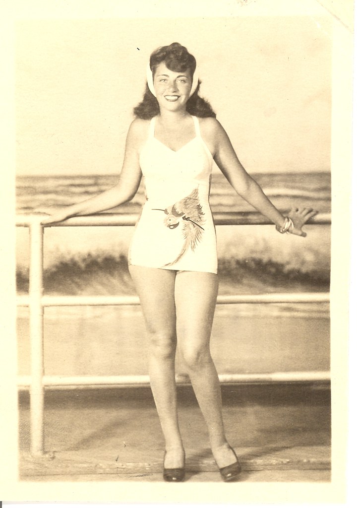 Selma Stein in her bathing suit