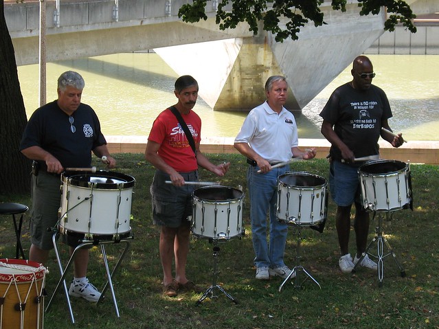 Skyliners Alumni DCA Drum Quartet Practice
