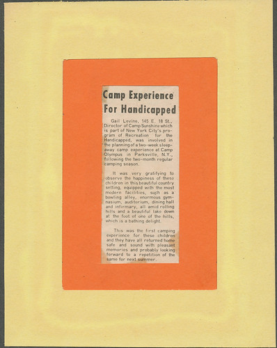 News Article | by campsunshine1968