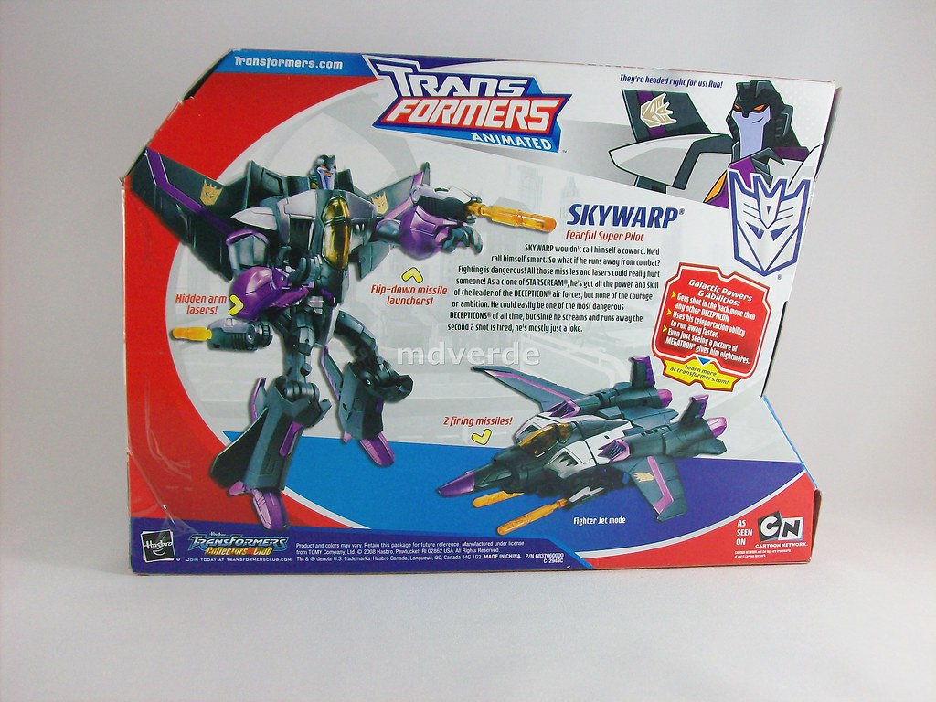 Transformers Skywarp Animated Voyager - caja | Nombre: Skywa… | Flickr