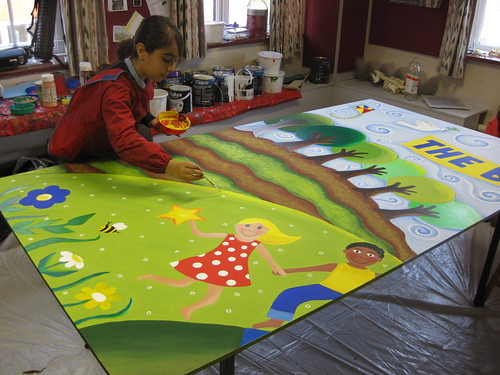 Osidge Primary School: Mural in progress | by Pixie Art Workshops