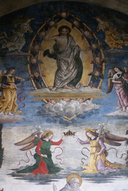 Rom, Piazza di Aracoeli, Santa Maria in Aracoeli, Bufalini-Kapelle, Fresko von Pinturicchio (Bufalini Chapel, fresco by Pinturicchio)