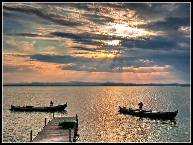 Pescando en la Albufera