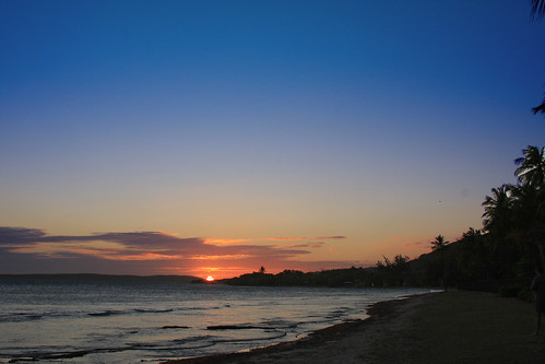 sunset beach puertorico caribbean guanica canon40d