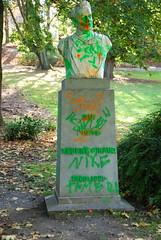Graffitis in the monument Josaphat Park Bussels