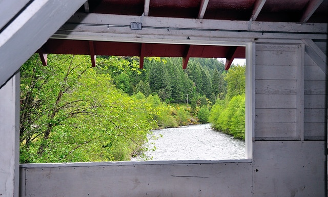Window Framed View of a River