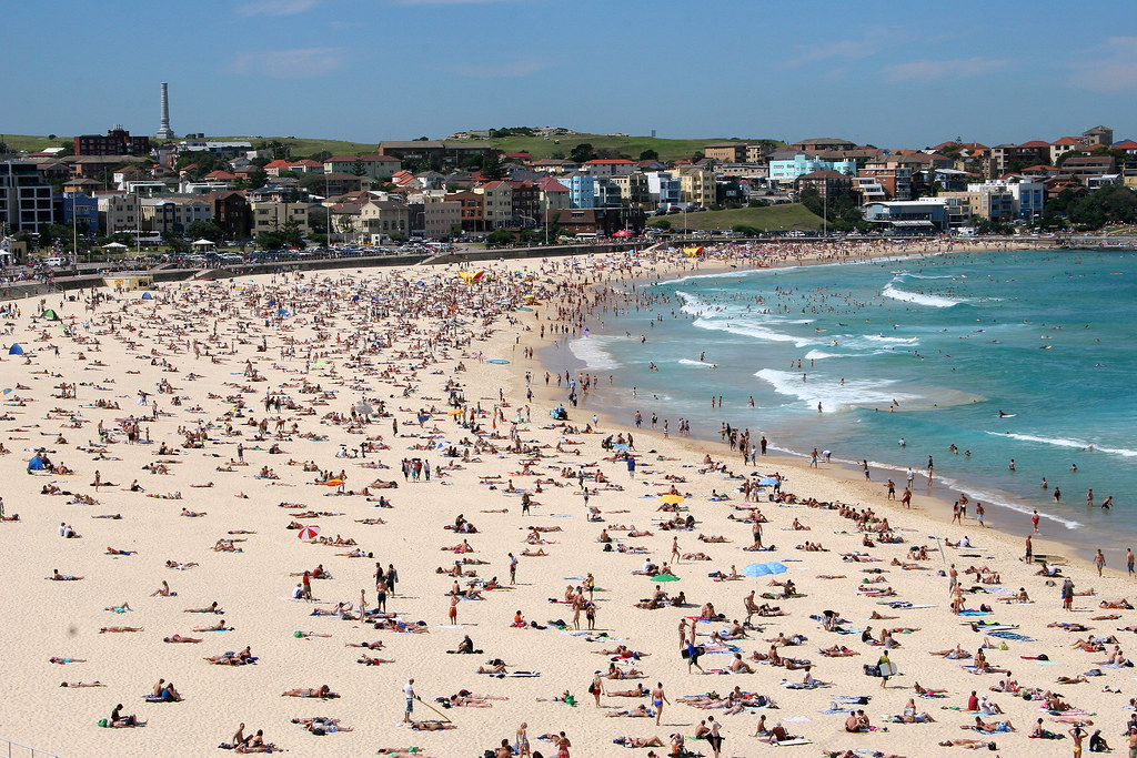 Crowded Bondi Beach In Sydney. | This Is The Most Famous Bea… | Flickr