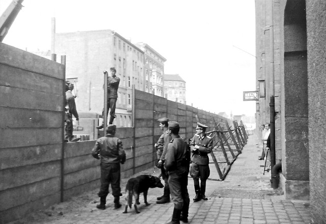 Mauerbau / Building of the Berlin Wall through "National Peoples Army" of GDR