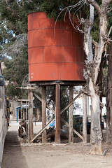 Water tank at Bolivian railway station