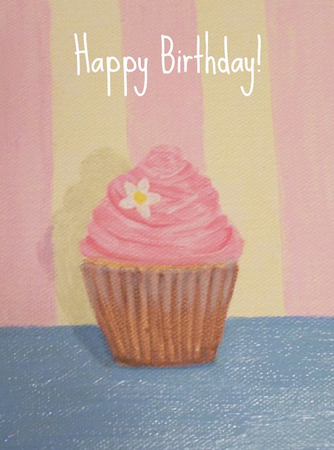 Little cupcake painting