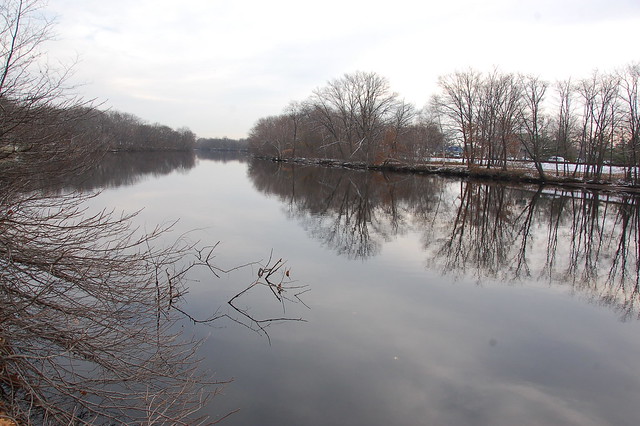 Charles River, 7 December 2009: Still, reflecting waters