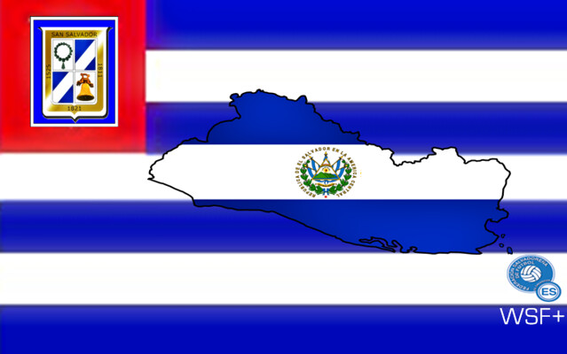 Bandera de San Salvador El Salvador