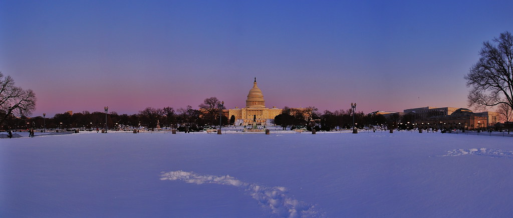 8 shot stitch of Capitol in the Snow. by lifeinthedistrict